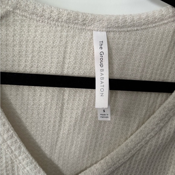 Babaton Ivory Buttoned Long Sleeve Top in size small - Picture 3 of 6